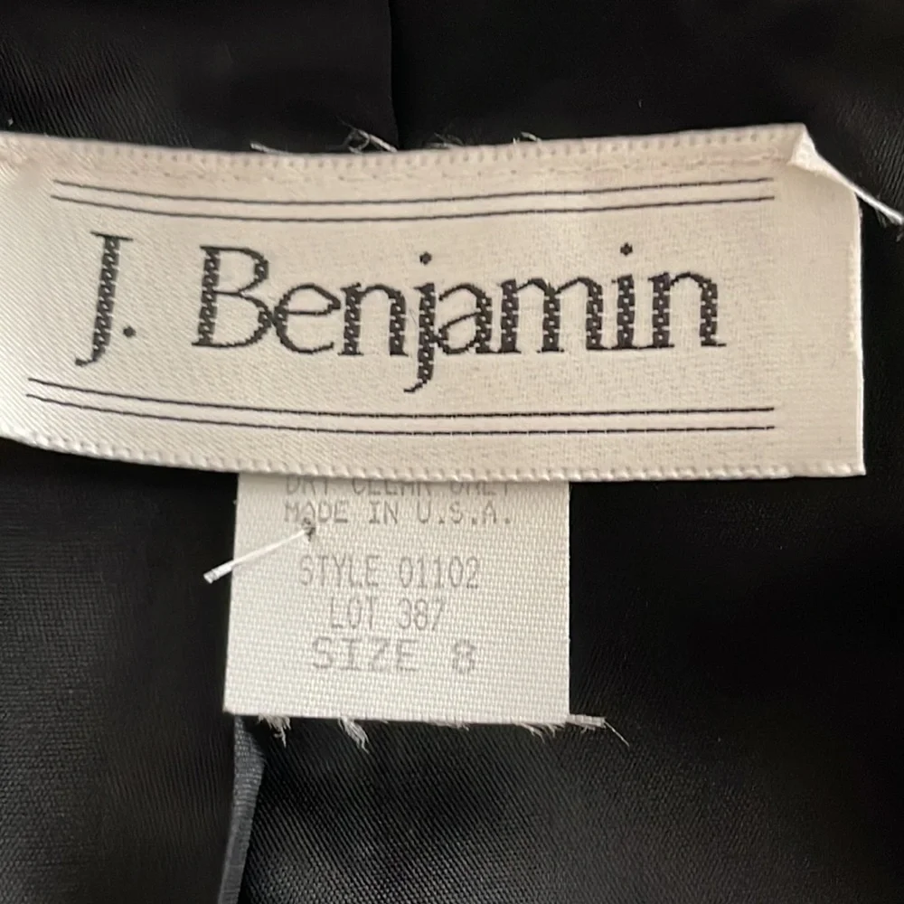 NWOT Vintage Black Sequin and Chiffon Statement Blouse J. Benjamin